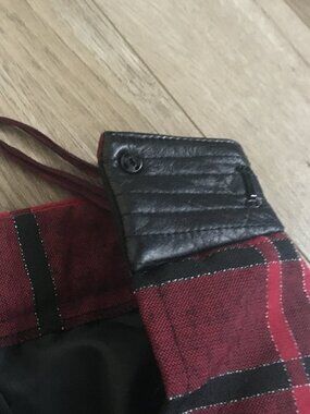 Vintage | Skirts | Vtg Del Mara Black Red Silver Plaid Woolblend Maxi ...